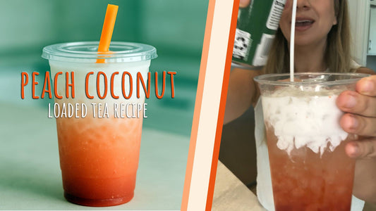 Peach Coconut Dirty Loaded Tea