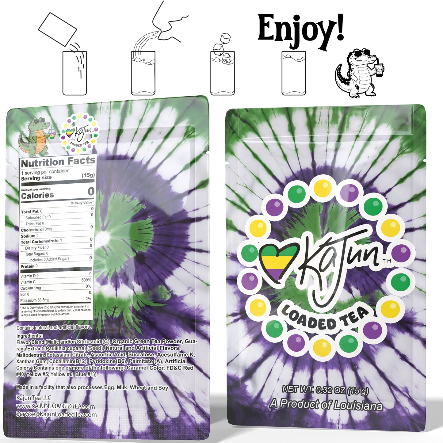 Kajun Loaded Tea packet how to make