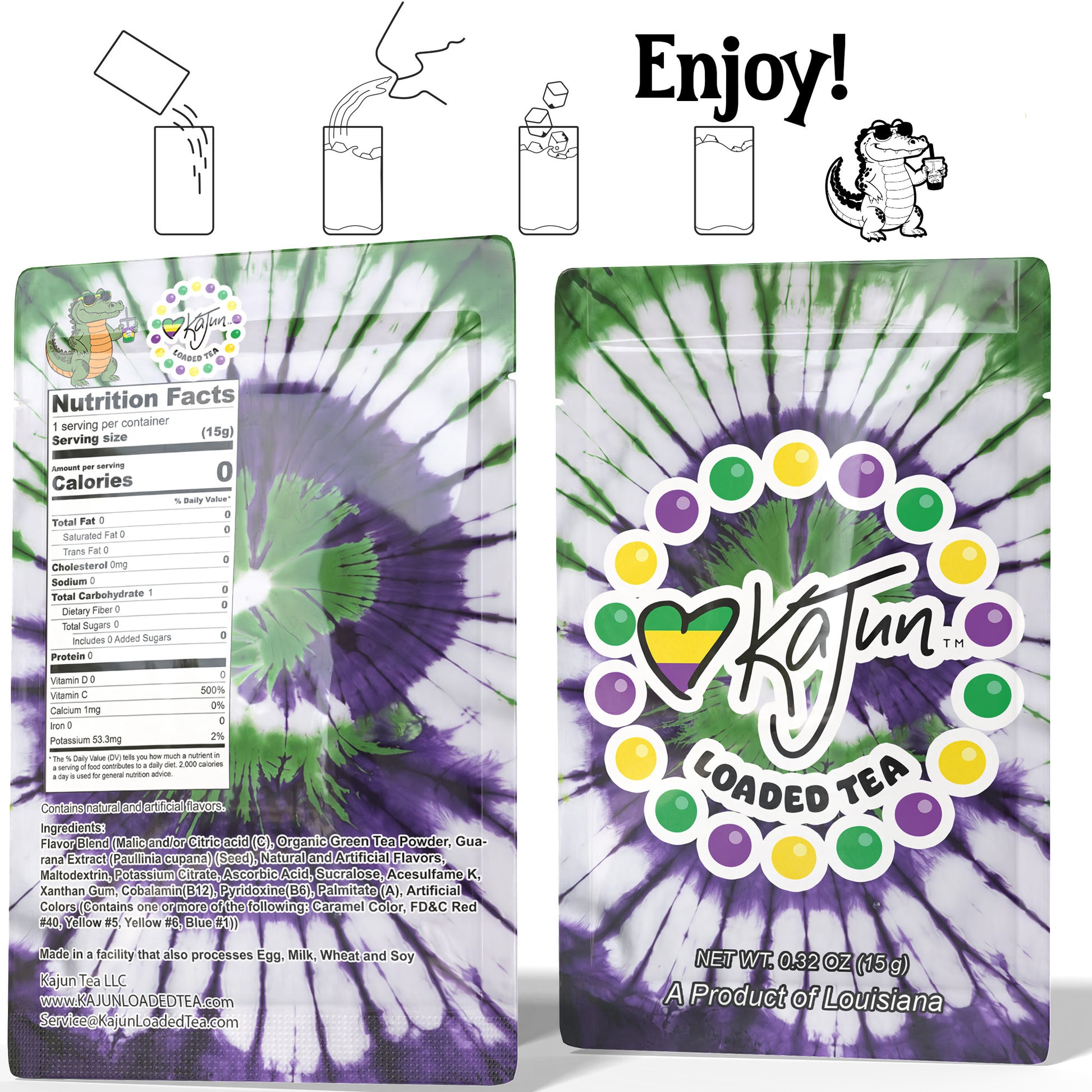 Kajun Loaded Tea packet how to make