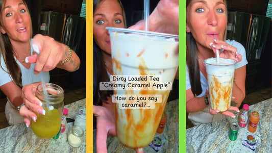 Creamy Caramel Apple Dirty Loaded Tea