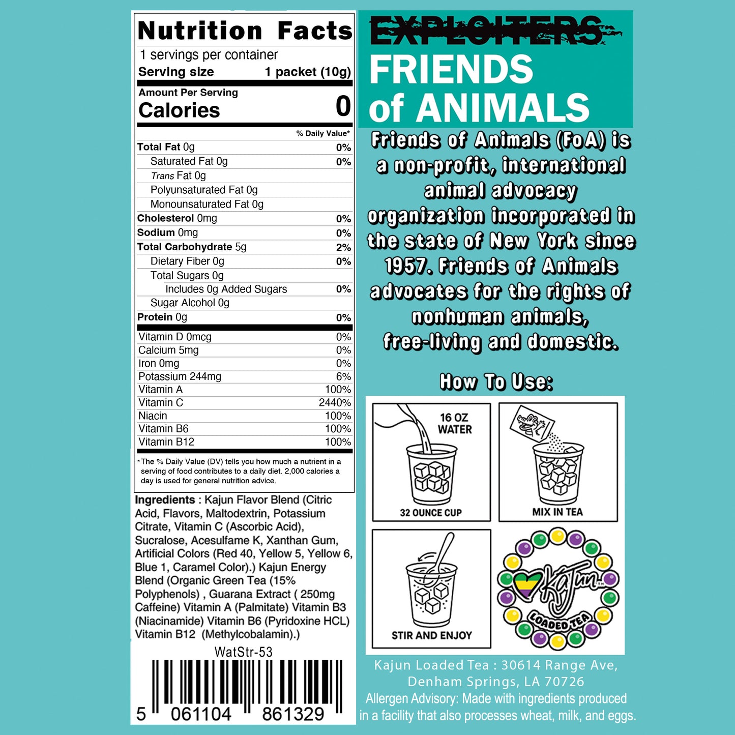 Monthly Chari-TEA Flavor Drop Limited Edition 2 Flavor/10 Pack