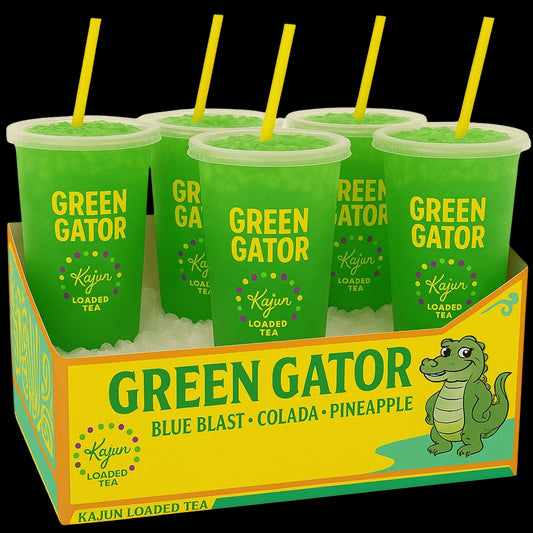 Green Gator 5-Pack by Kajun Loaded Tea