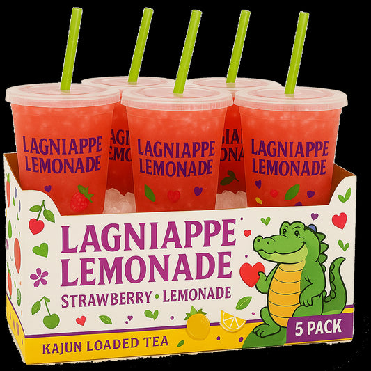 Langiappe Lemonade 5-Pack by Kajun Loaded Tea