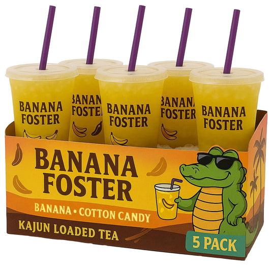 Banana Foster 5-Pack Yellow Loaded Tea (Banana and Cotton Candy)