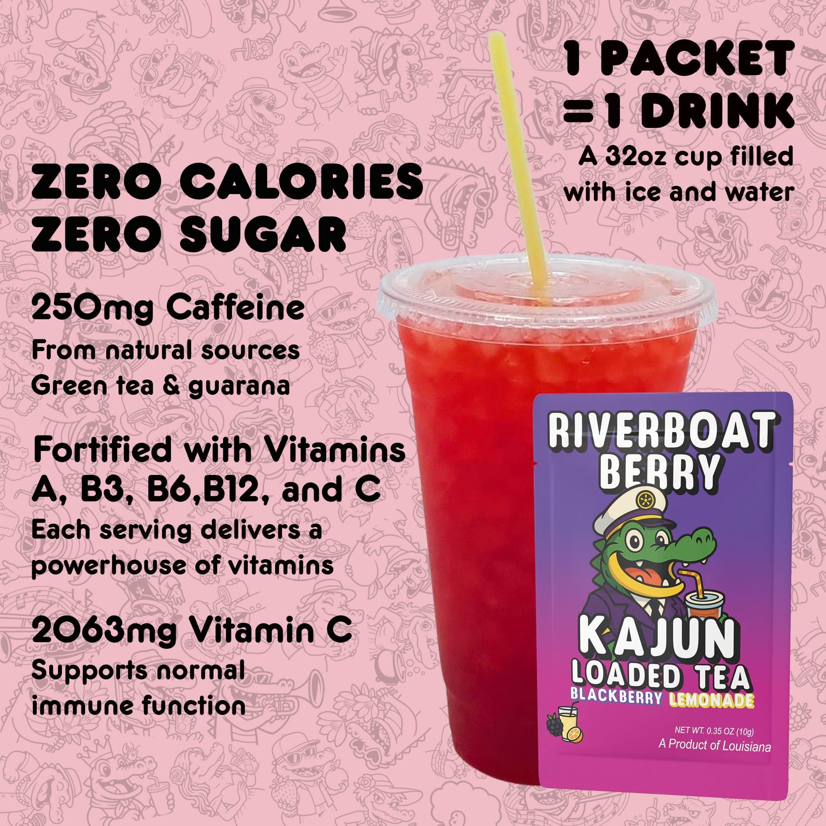 Riverboat Berry | Loaded Tea | Blackberry • Lemonade – Kajun Loaded Tea