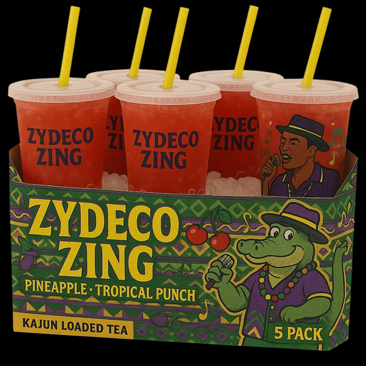 Zydeco Zing 5-Pack by Kajun Loaded Tea