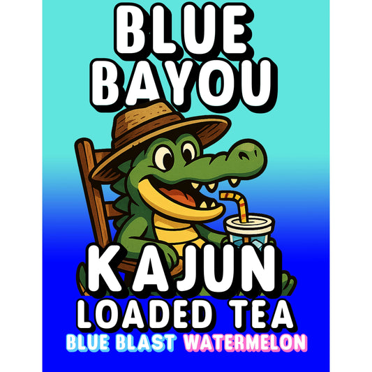 Blue Bayou by Kajun Loaded Tea. Flavors: Watermelon and Blue Blast
