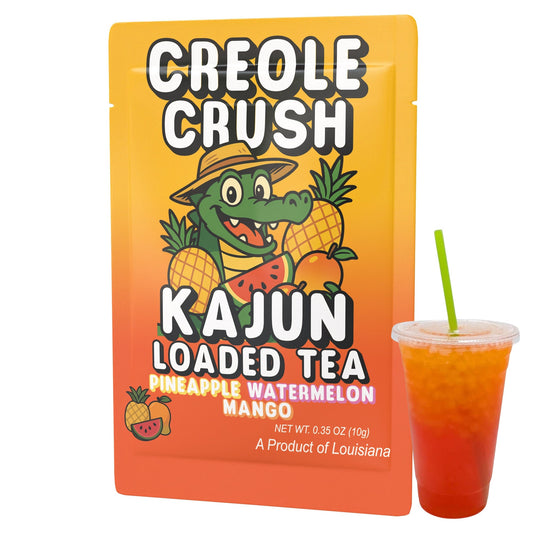Creole Crush by Kajun Loaded Tea. Flavors: Pineapple, Watermelon, and Mango