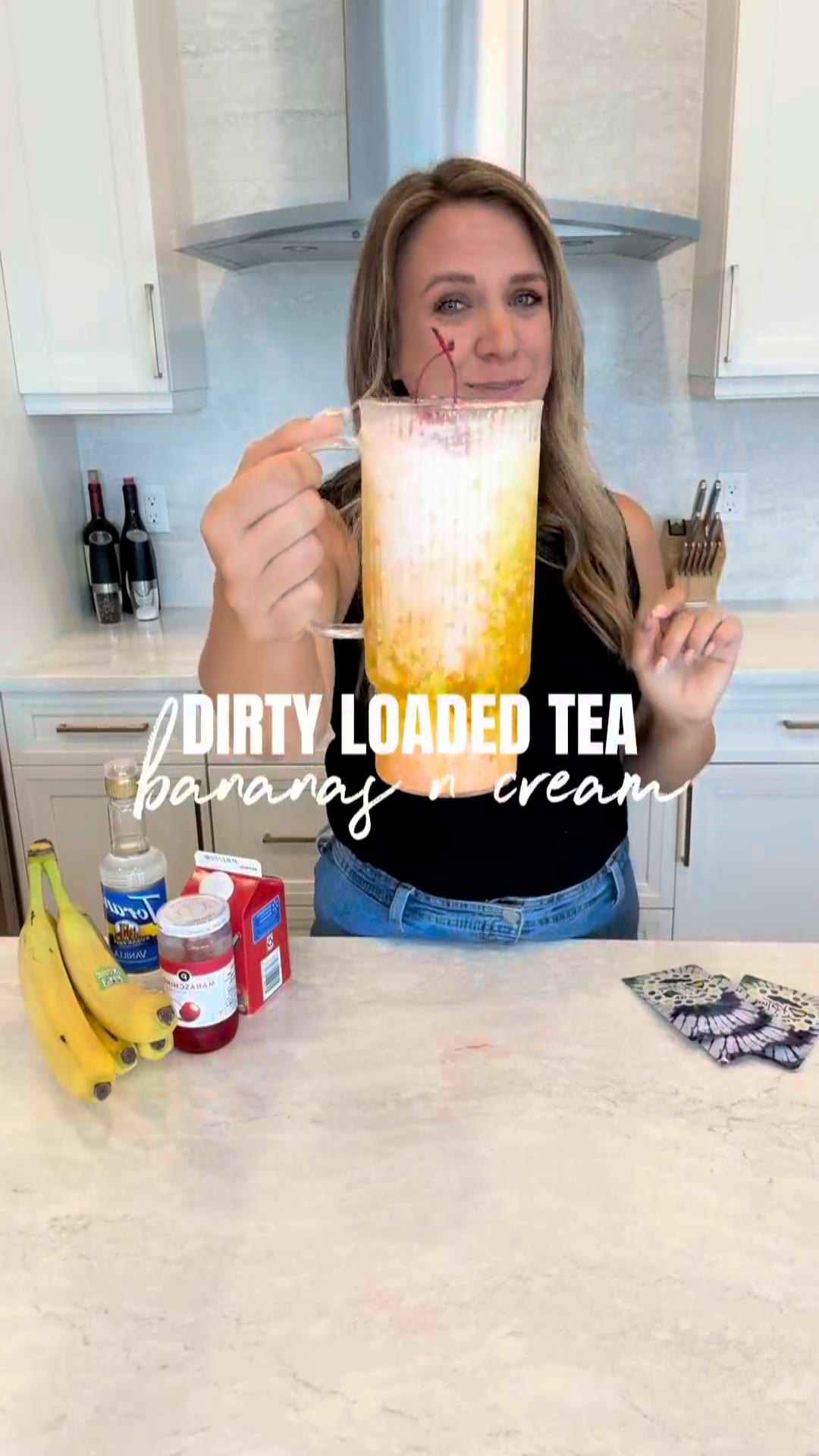 Load video: Bananas 'n' Cream Dirty Loaded Tea