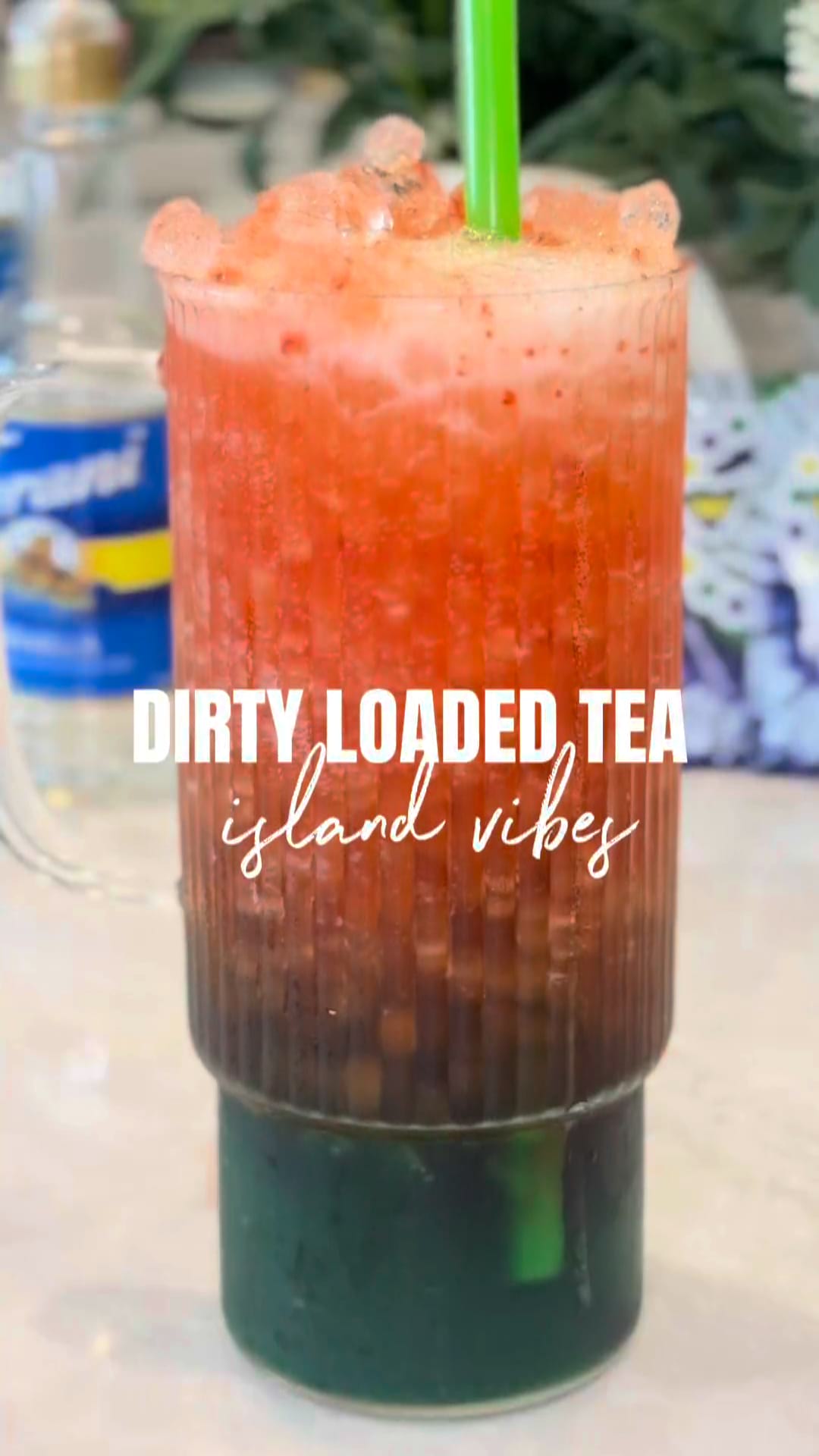 Load video: Island Vibes Dirty Loaded Tea
