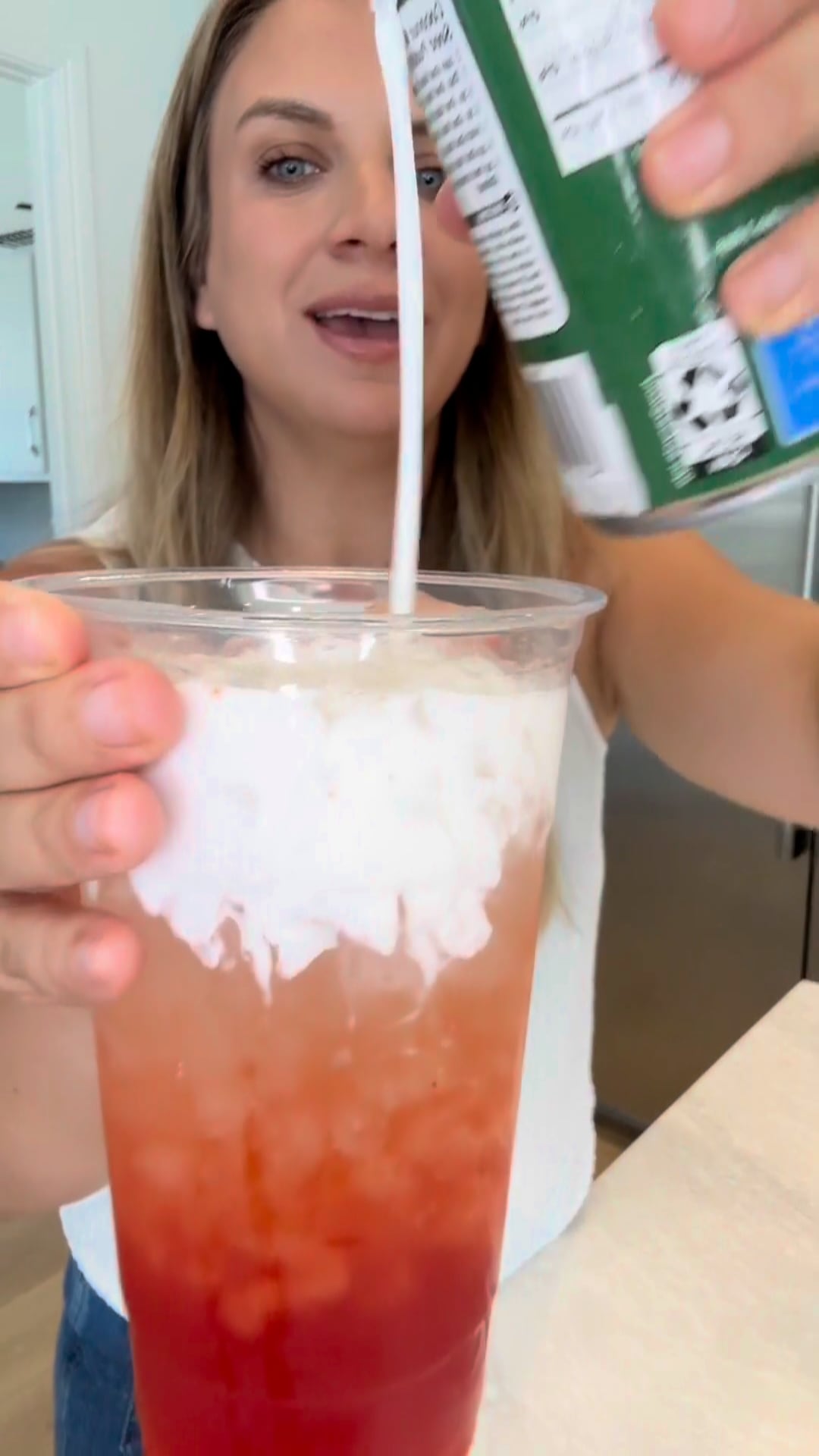 Load video: Peach Coconut Dirty Loaded Tea