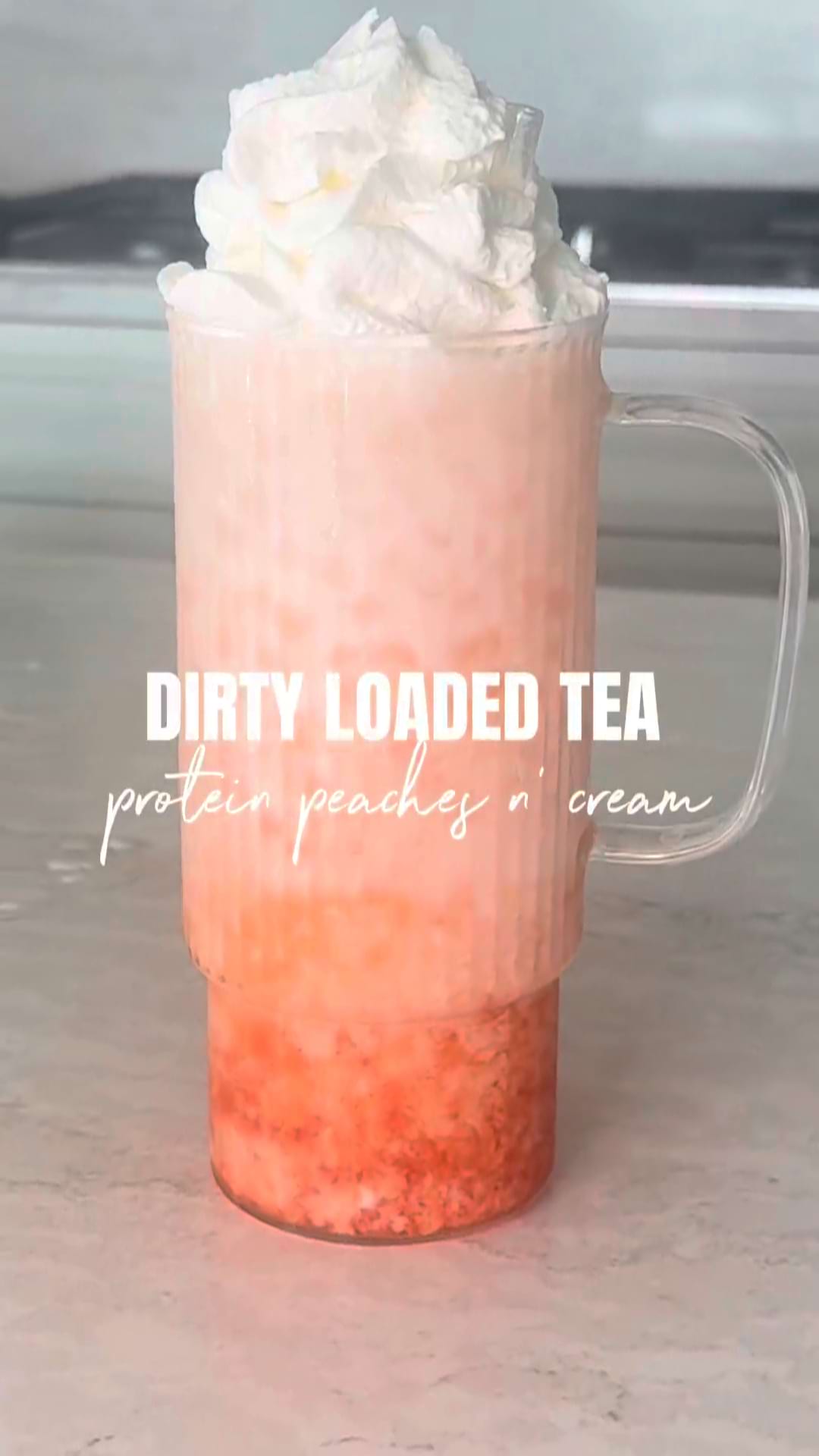 Load video: Protein Peaches 'n' Cream Loaded Tea