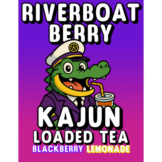 River Boat Berry by Kajun Loaded Tea. Flavors: Blackberry and Lemonade